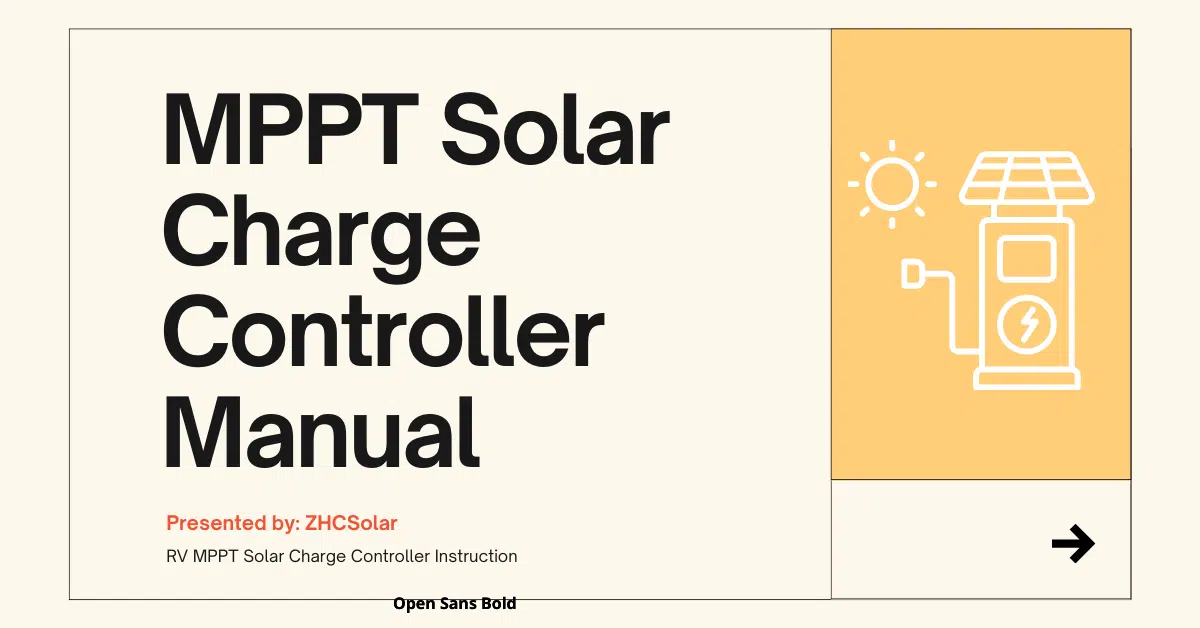 MPPT Solar Charge Controller Manual