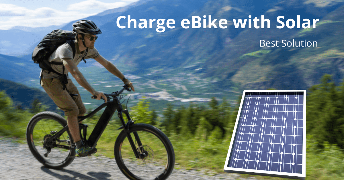charge ebike with solar panel and boost solar charge controller