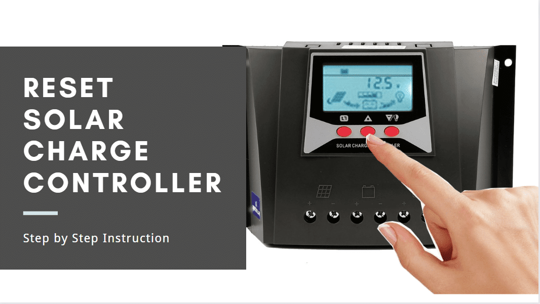 how to reset solar charge controller