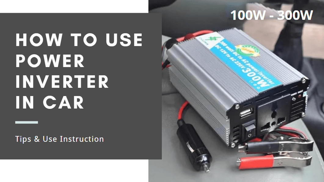 how to use power inverter in car