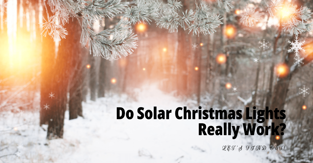 Do Solar Christmas Lights Really Work